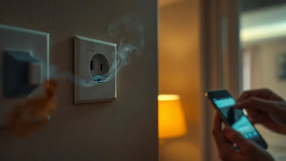 Burning Smell, Sparking or Buzzing From a Socket or Fuse Box